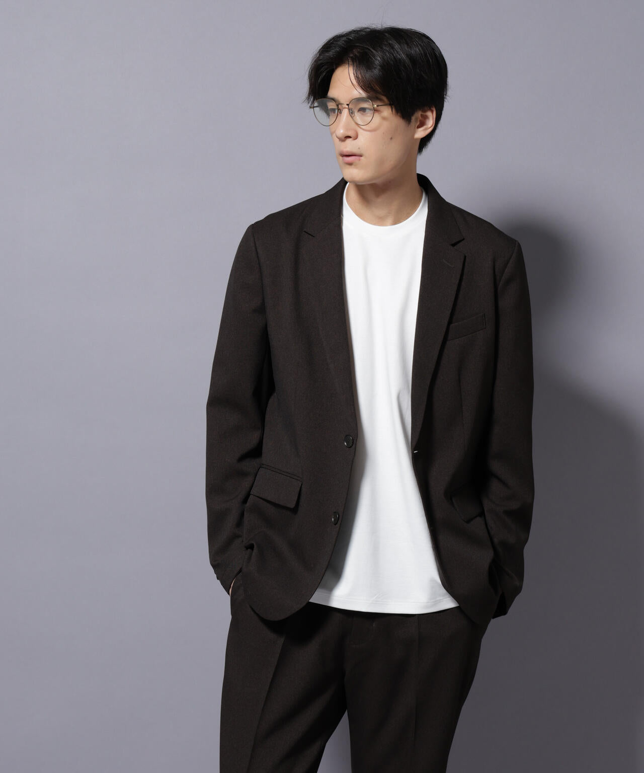 【大人気セットアップ】「Damerino」LANATEC(R)シャークスキンセットアップ防シワ形態安定