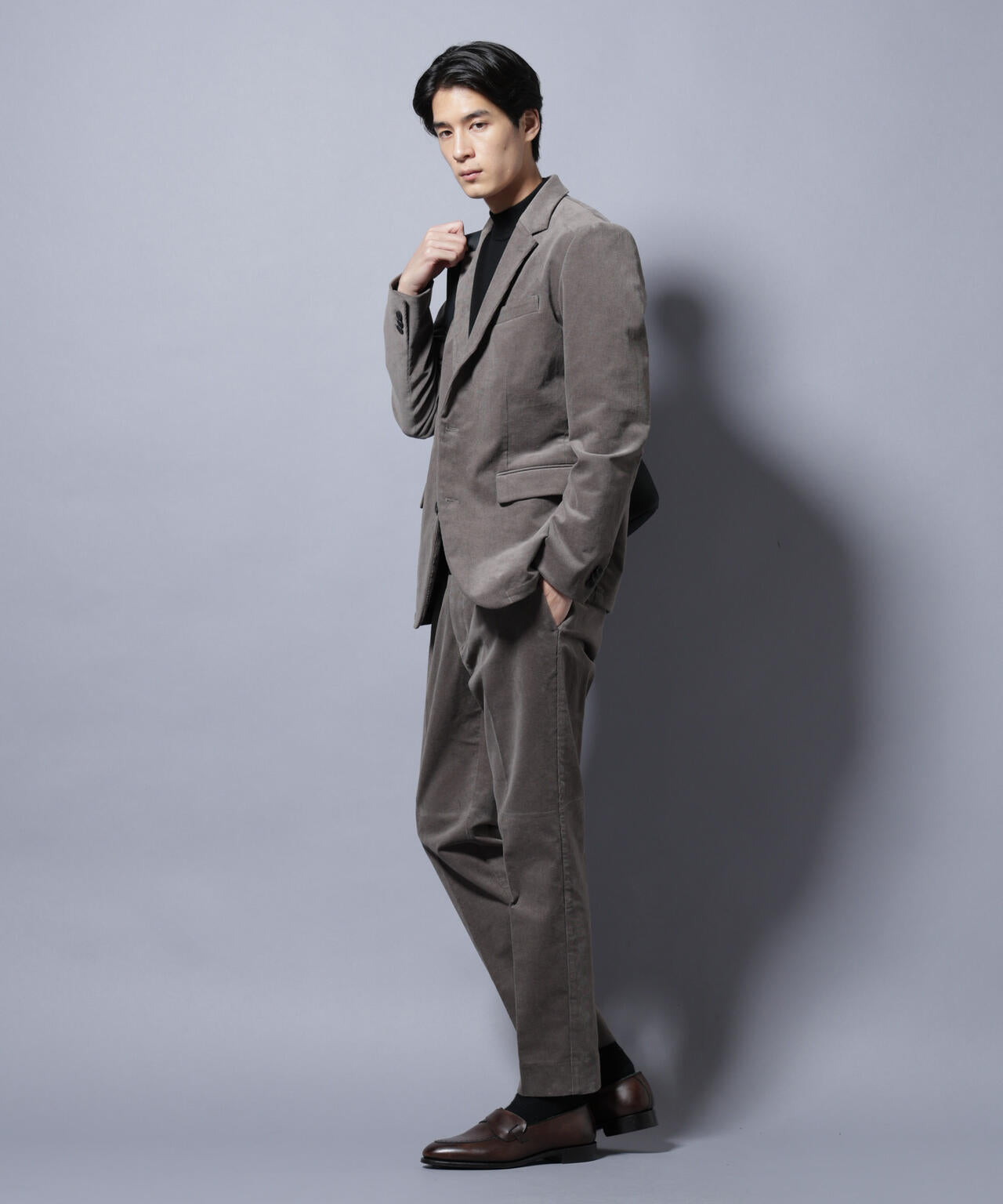 「Damerino」コットンコーデュロイストレッチセットアップ