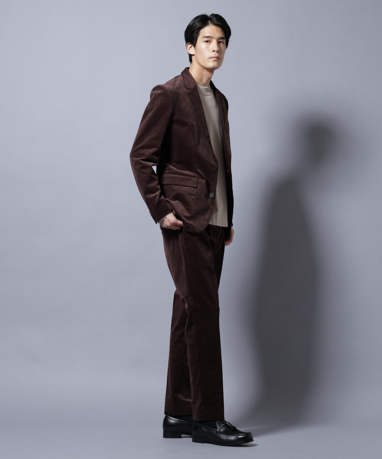 「Damerino」コットンコーデュロイストレッチセットアップ