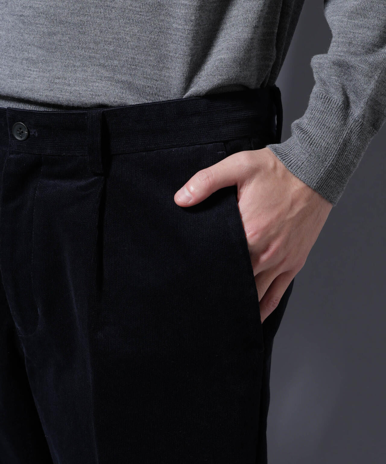 「Damerino」コットンコーデュロイストレッチセットアップ