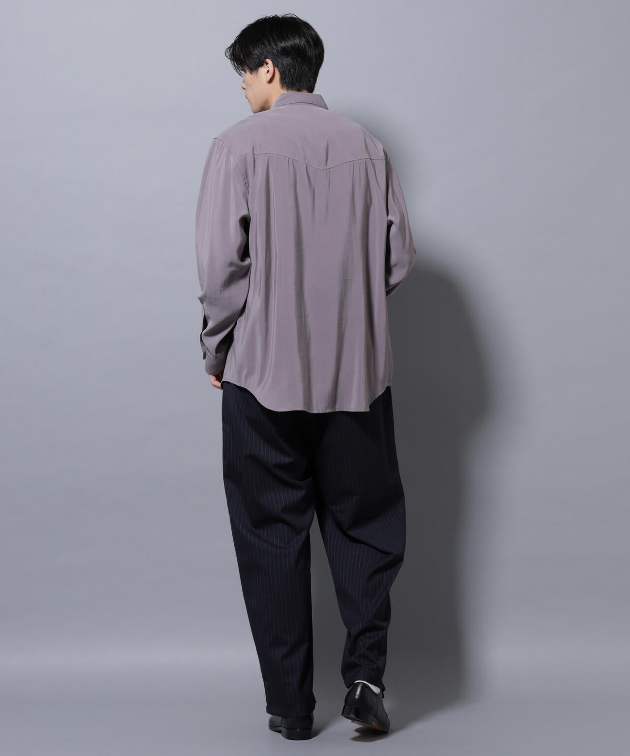 ヴィンテージライクレーヨンフィブリルシャツ