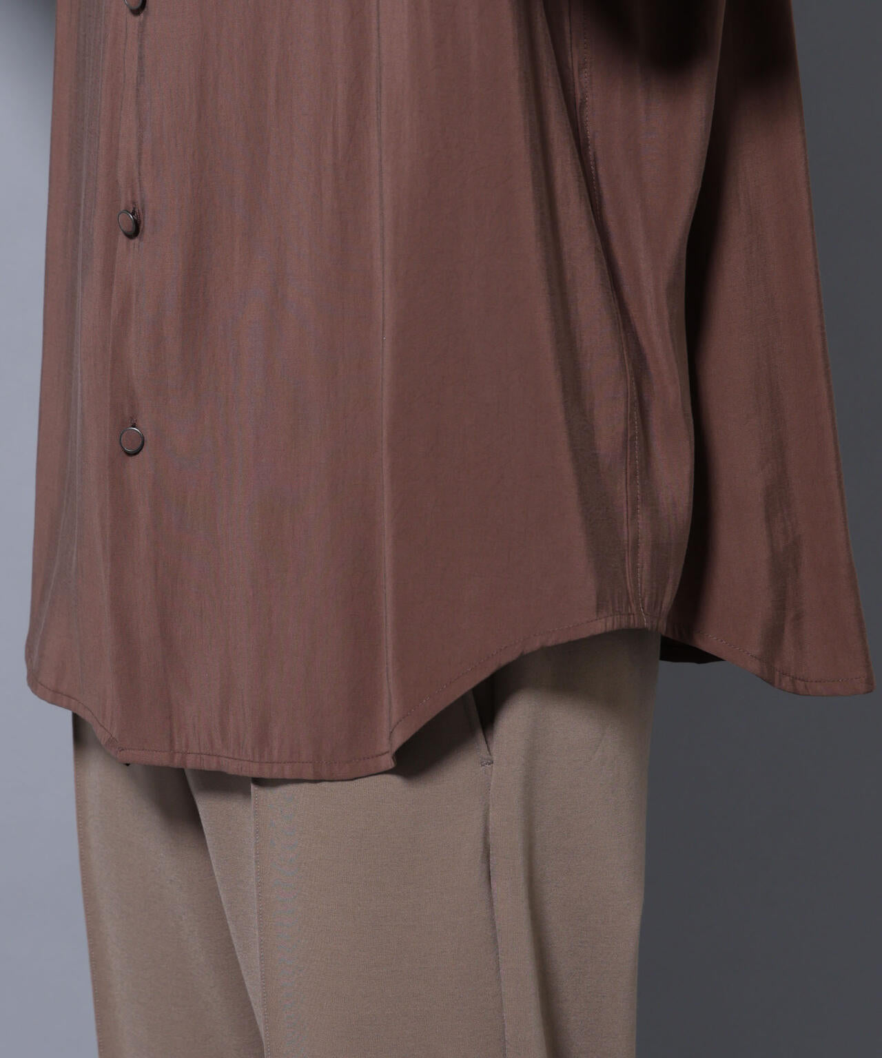 ヴィンテージライクレーヨンフィブリルシャツ