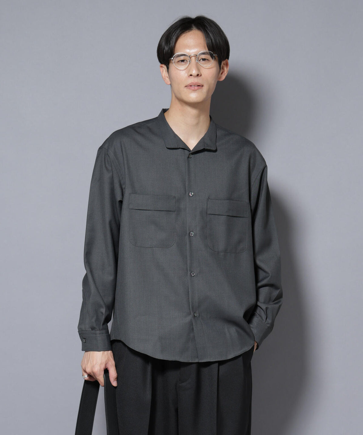 「Gavante」 ドライギャバスタンドカラーシャツ