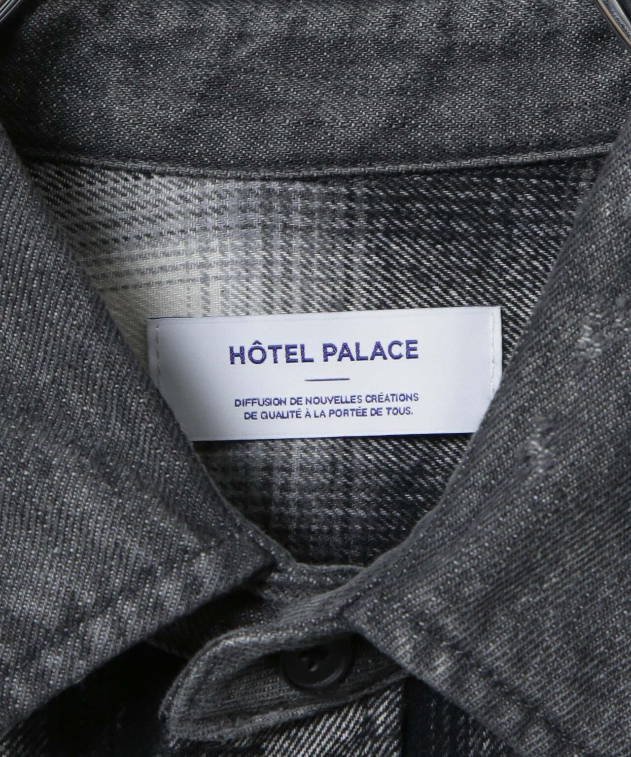 「HOTEL PALACE」 ヴィンテージライクオンブレチェックネルシャツ