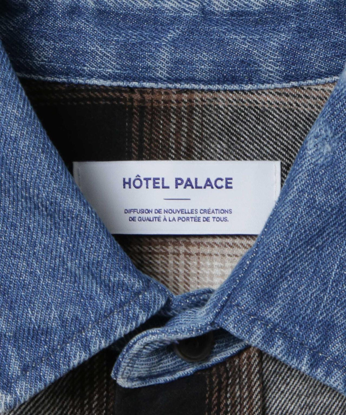 「HOTEL PALACE」 ヴィンテージライクオンブレチェックネルシャツ