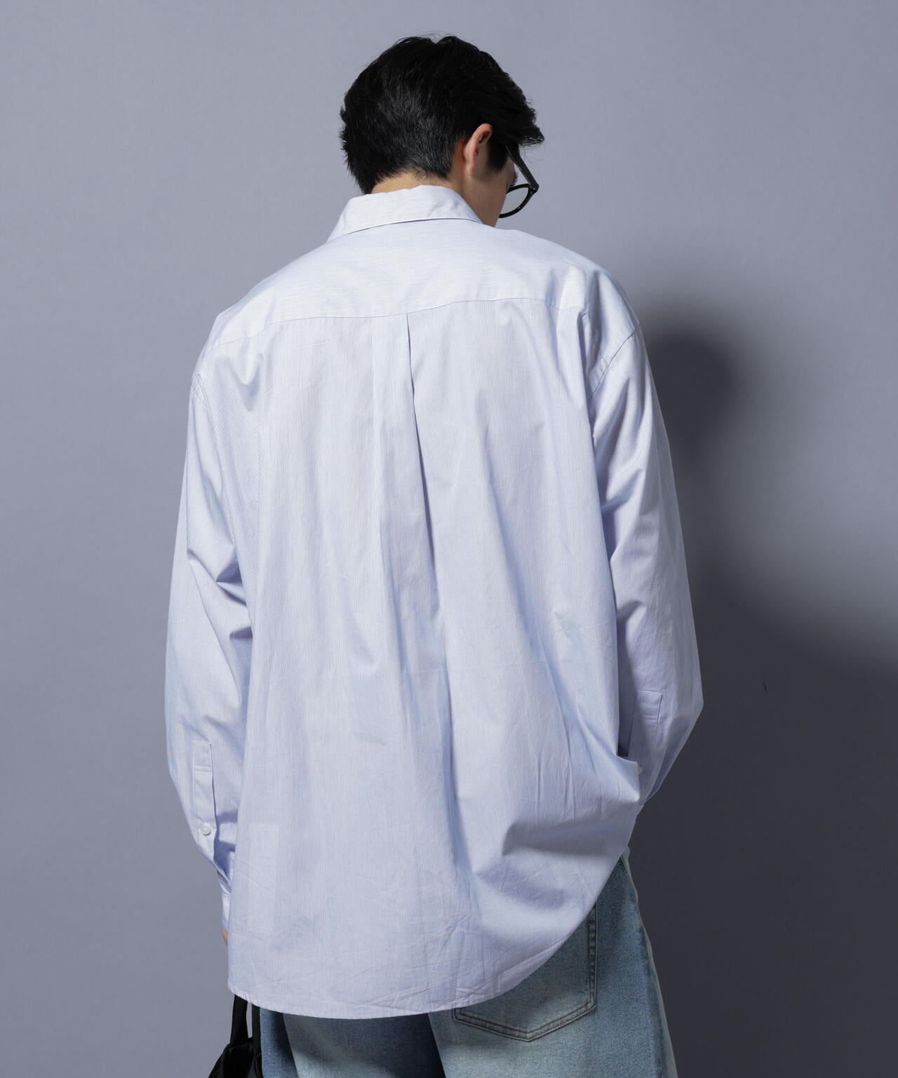 「SIDOGRAS-SIDOPOPEL」 マイクロストライプシャツ