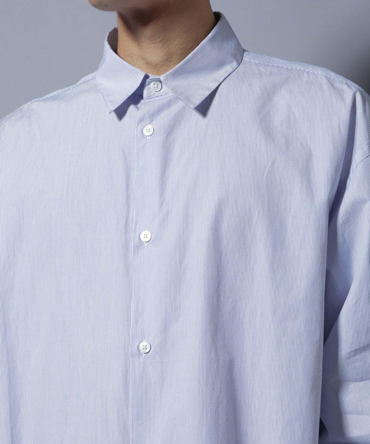 「SIDOGRAS-SIDOPOPEL」 マイクロストライプシャツ