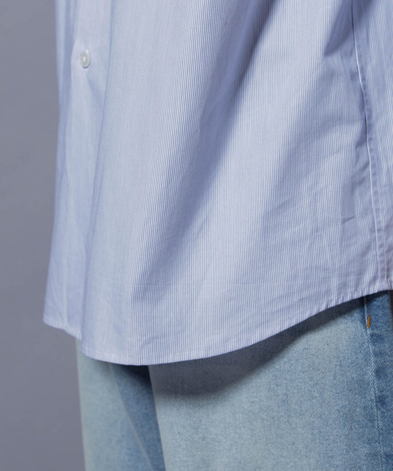 「SIDOGRAS-SIDOPOPEL」 マイクロストライプシャツ