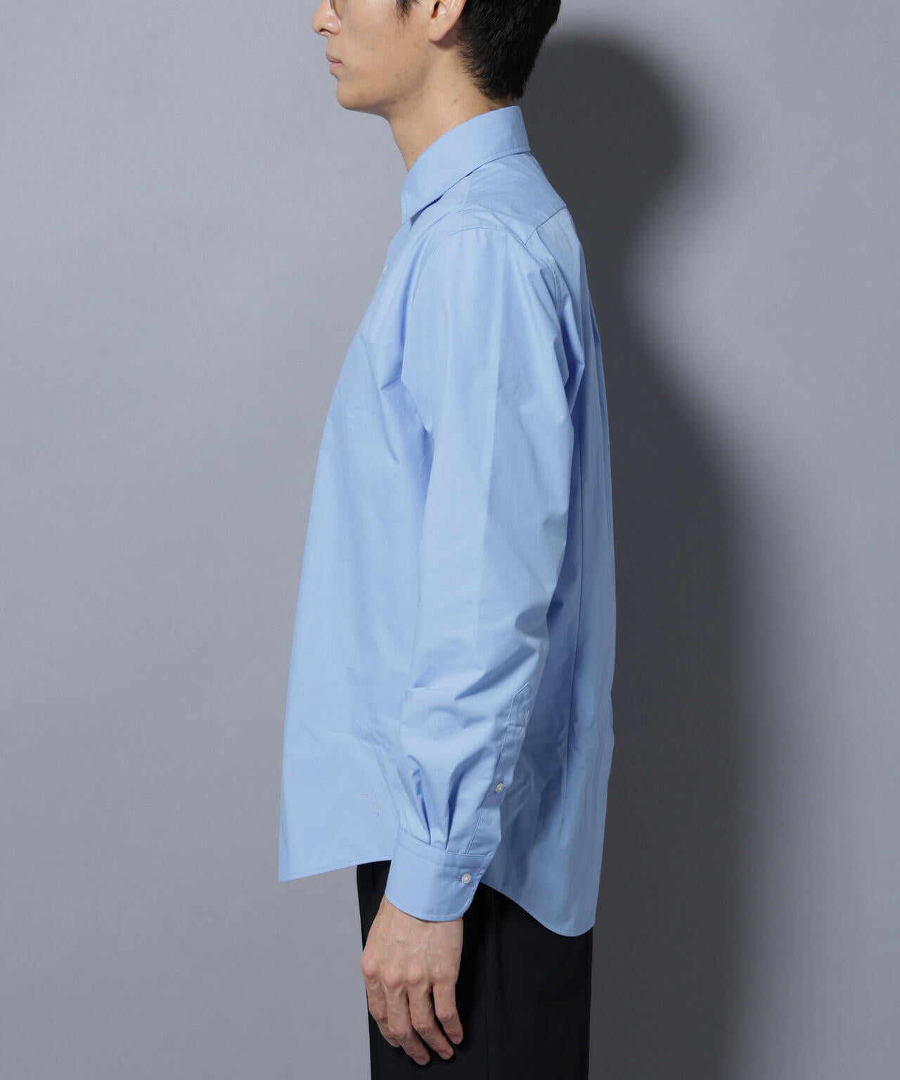 「N shirt」Anti Soaked(R)汗染み防止セミワイドカラーシャツ長袖
