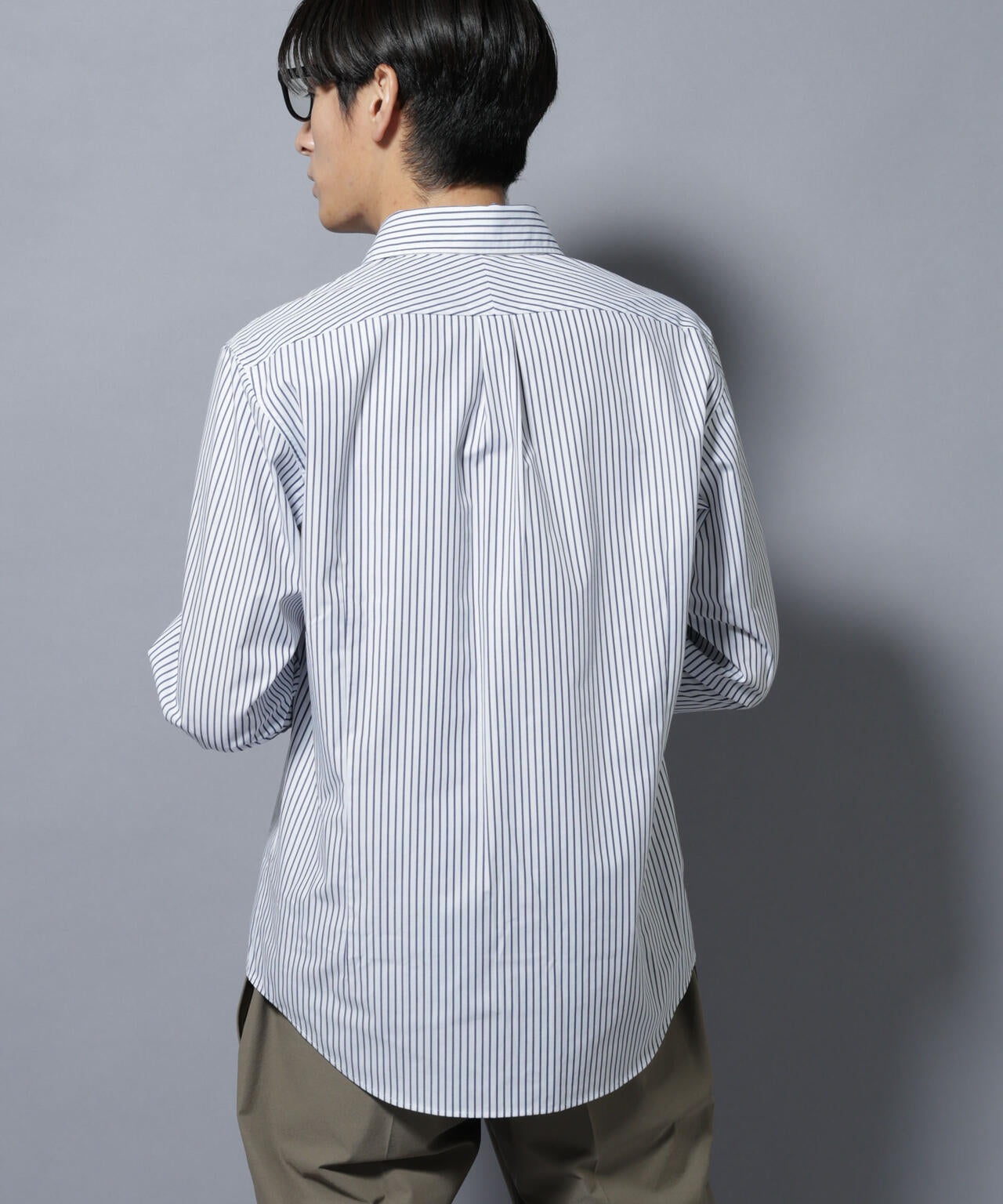 「N shirt」Anti Soaked(R)汗染み防止セミワイドカラーシャツ長袖