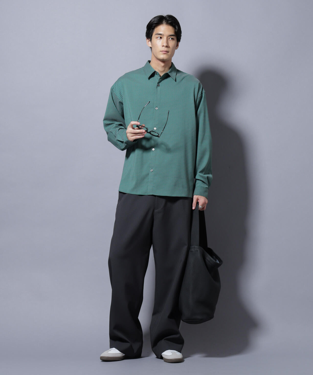 グランパチェックシャツ