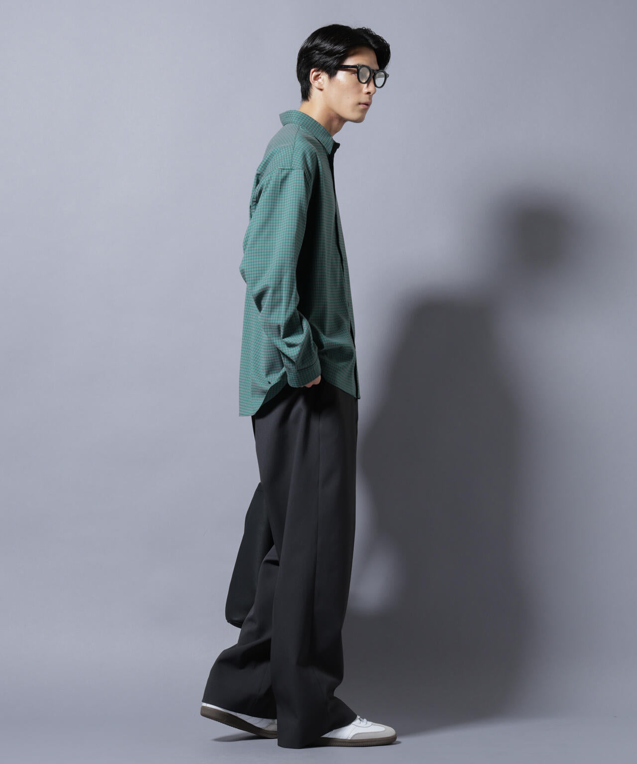 グランパチェックシャツ