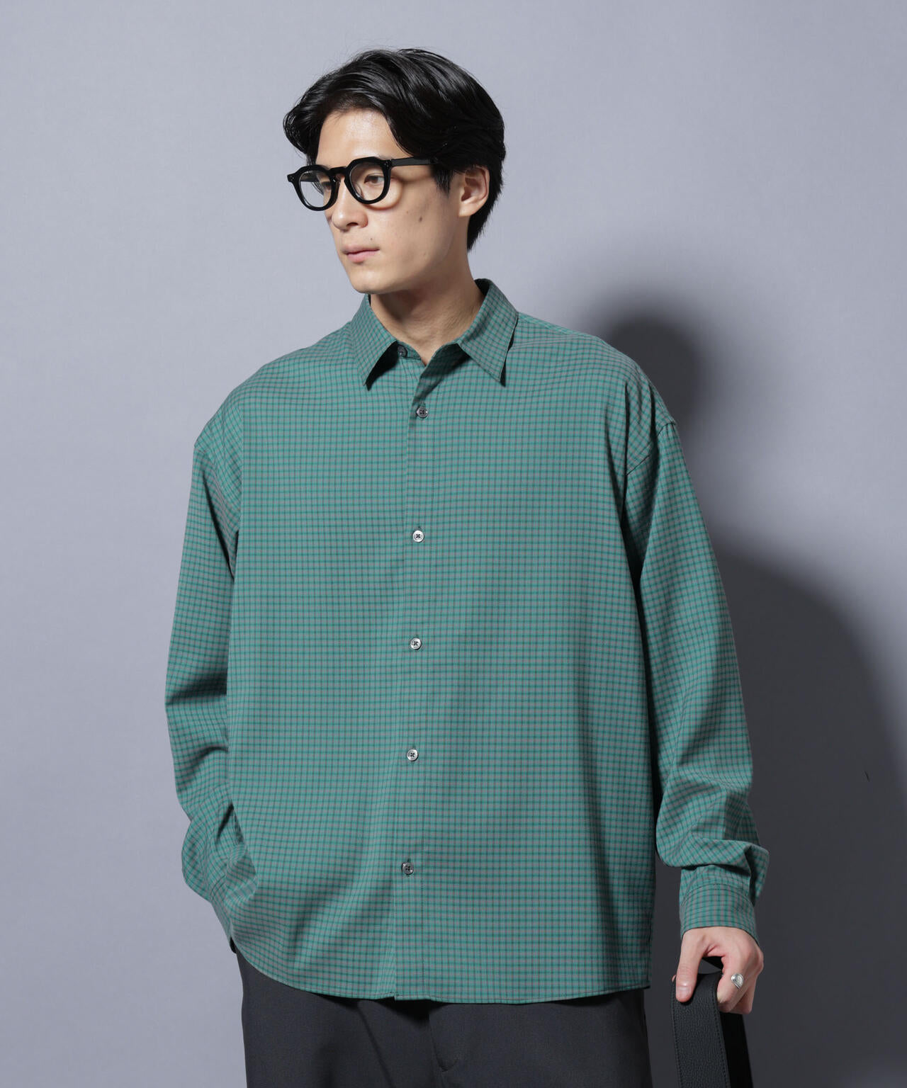 グランパチェックシャツ