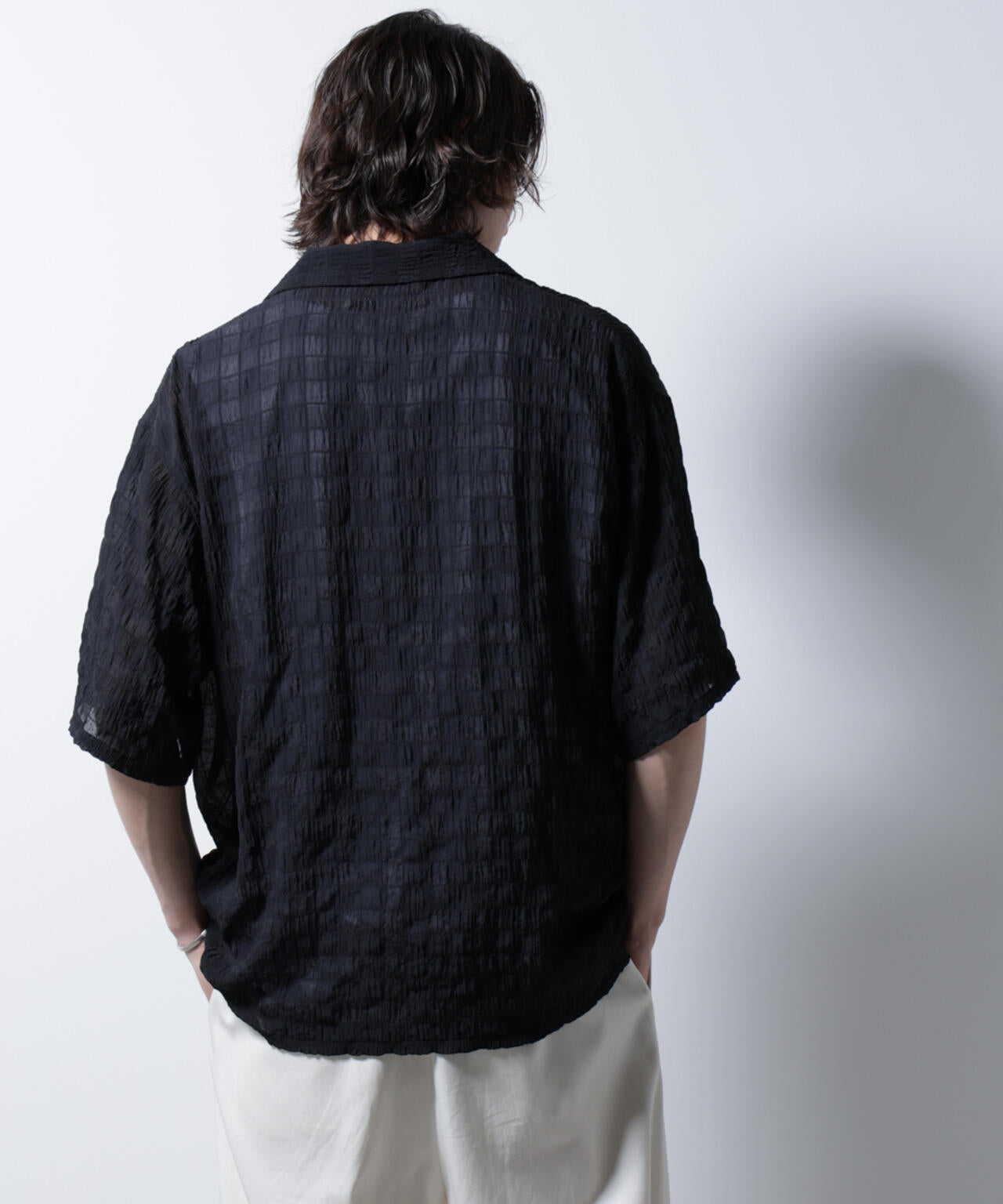 シースルーチェックシャツ