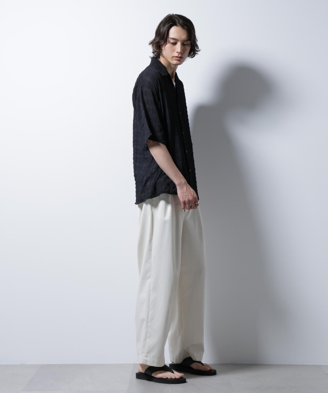 シースルーチェックシャツ