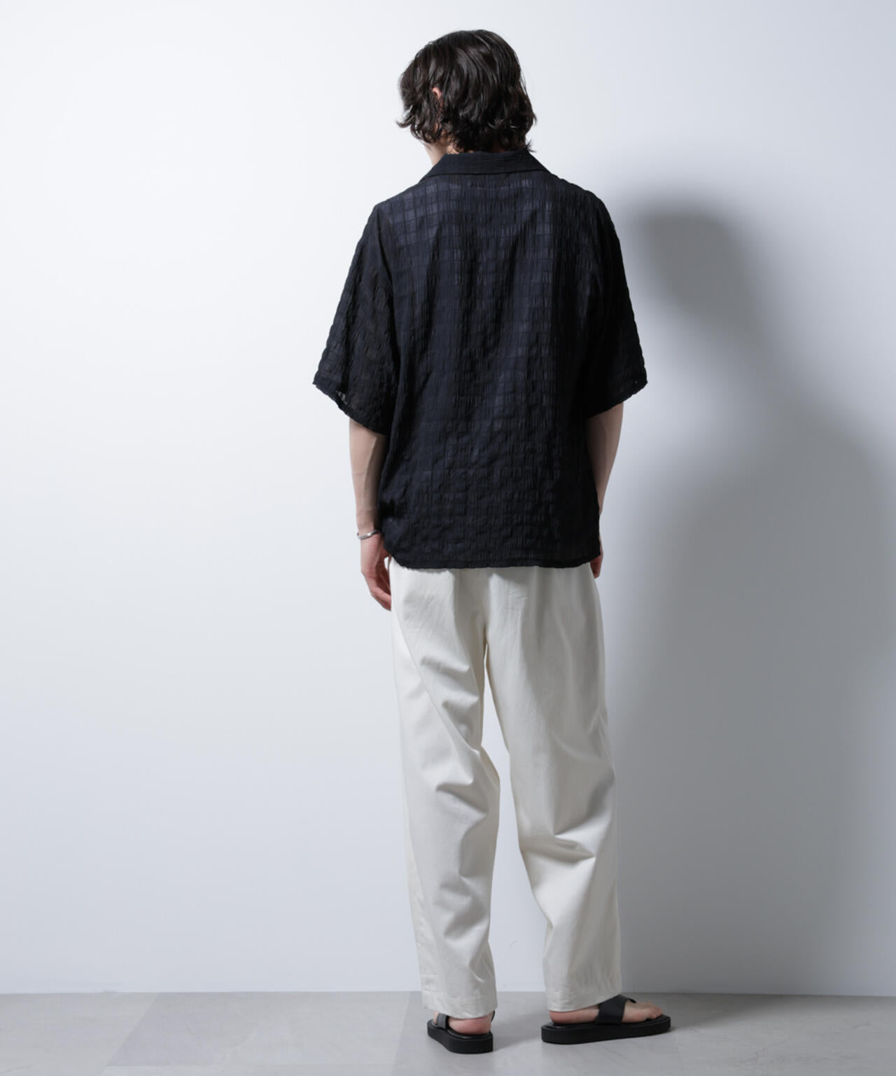 シースルーチェックシャツ