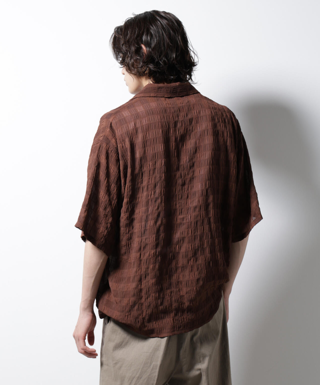 シースルーチェックシャツ
