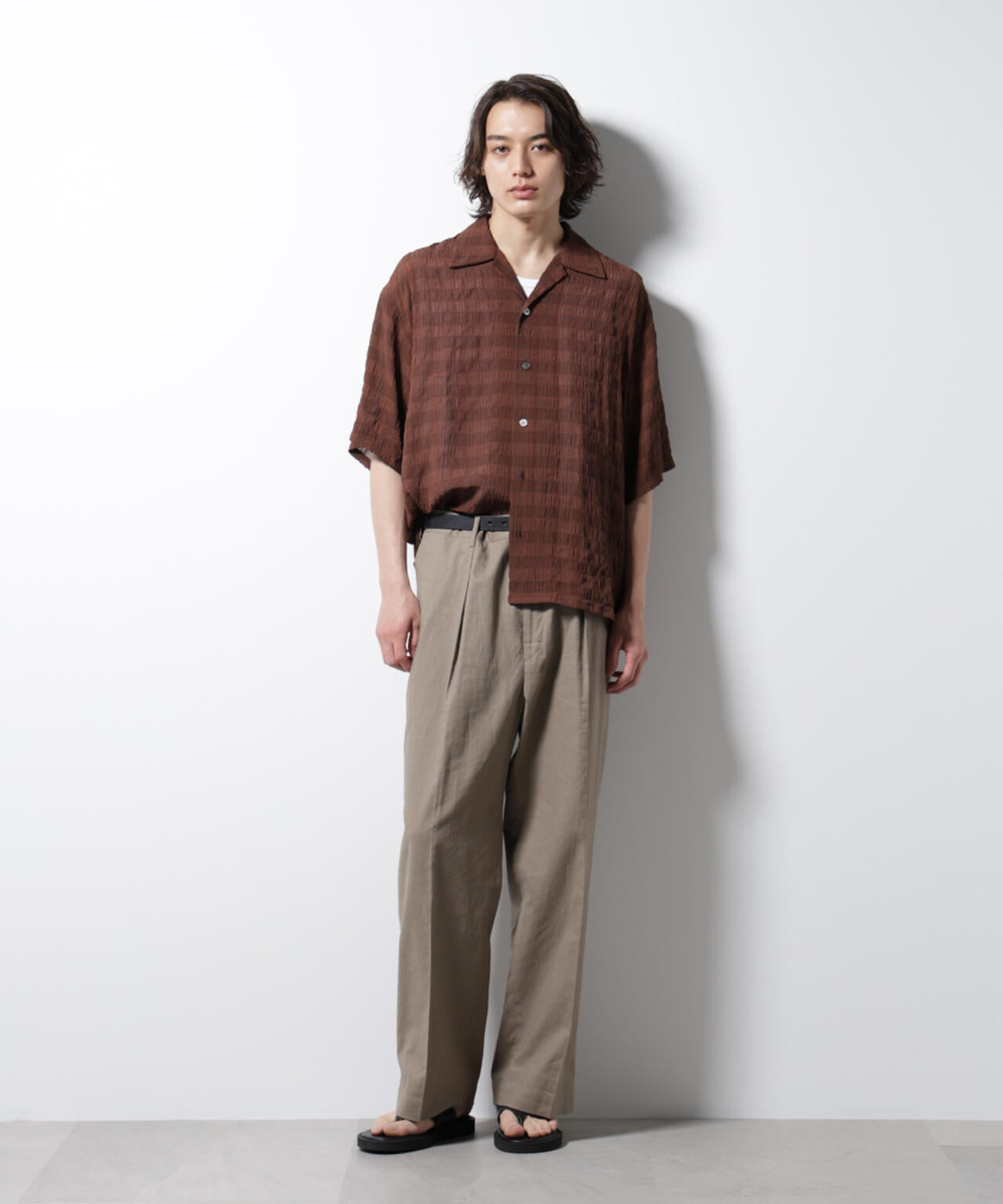 シースルーチェックシャツ