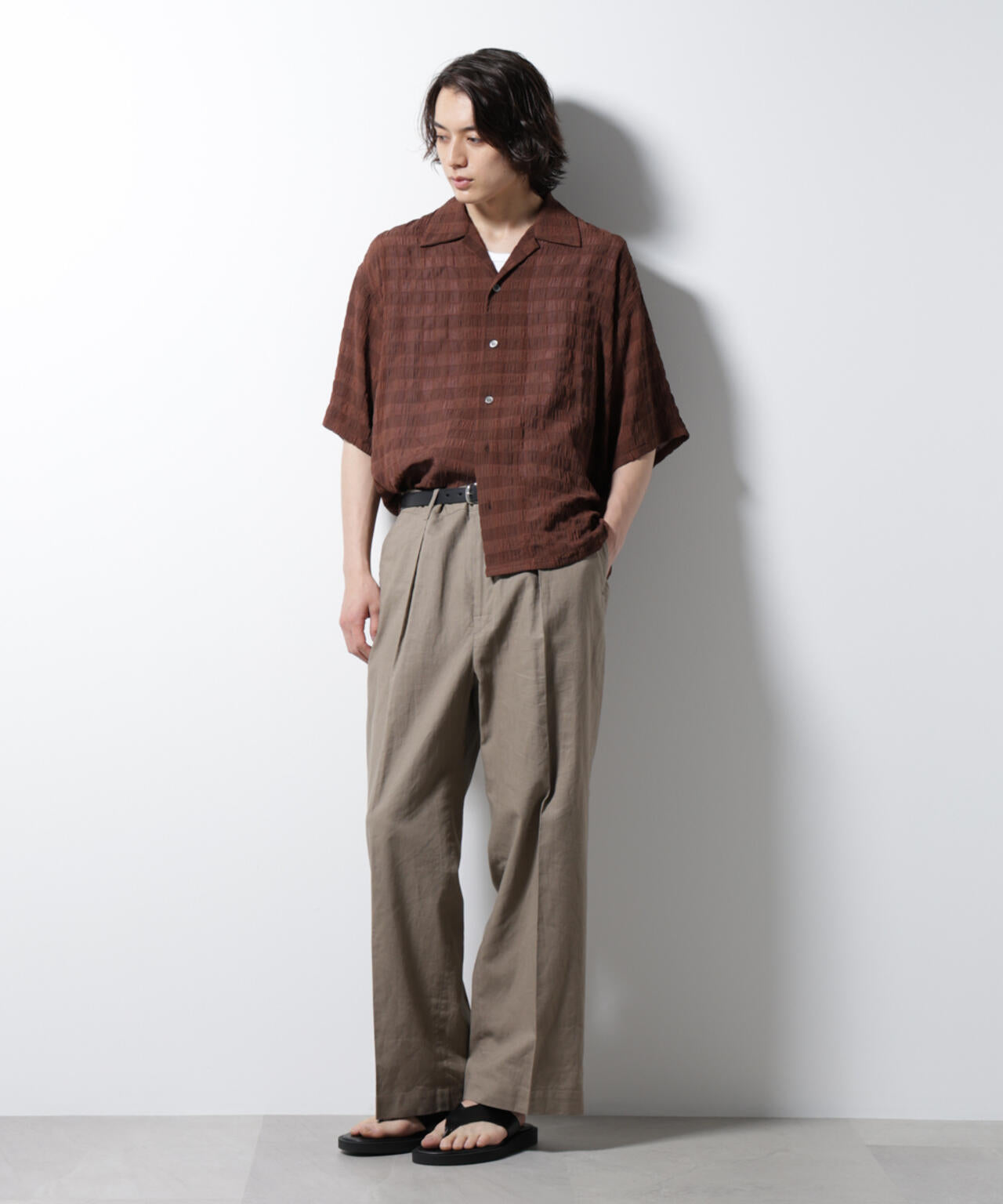 シースルーチェックシャツ