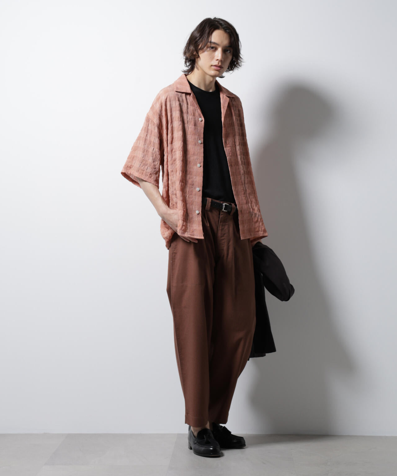 シースルーチェックシャツ
