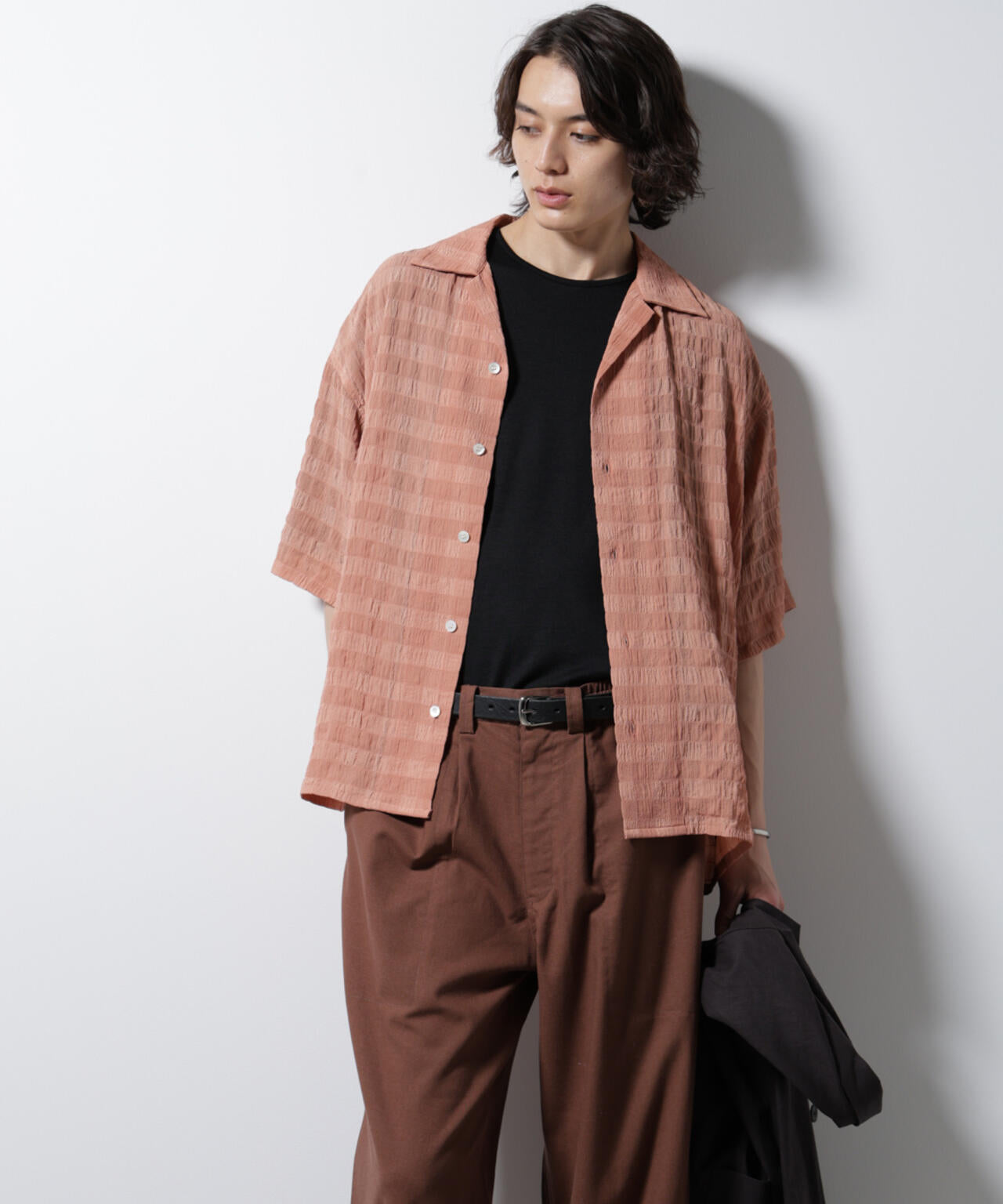 シースルーチェックシャツ
