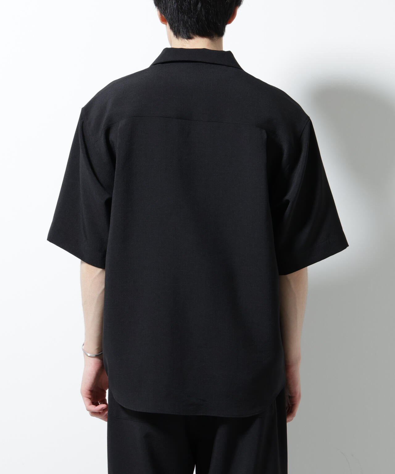 メランジドライオープンカラーシャツ(セットアップ可)