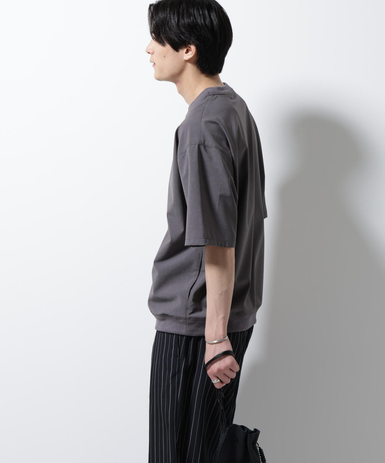 エアリーストレッチ布帛Tシャツ