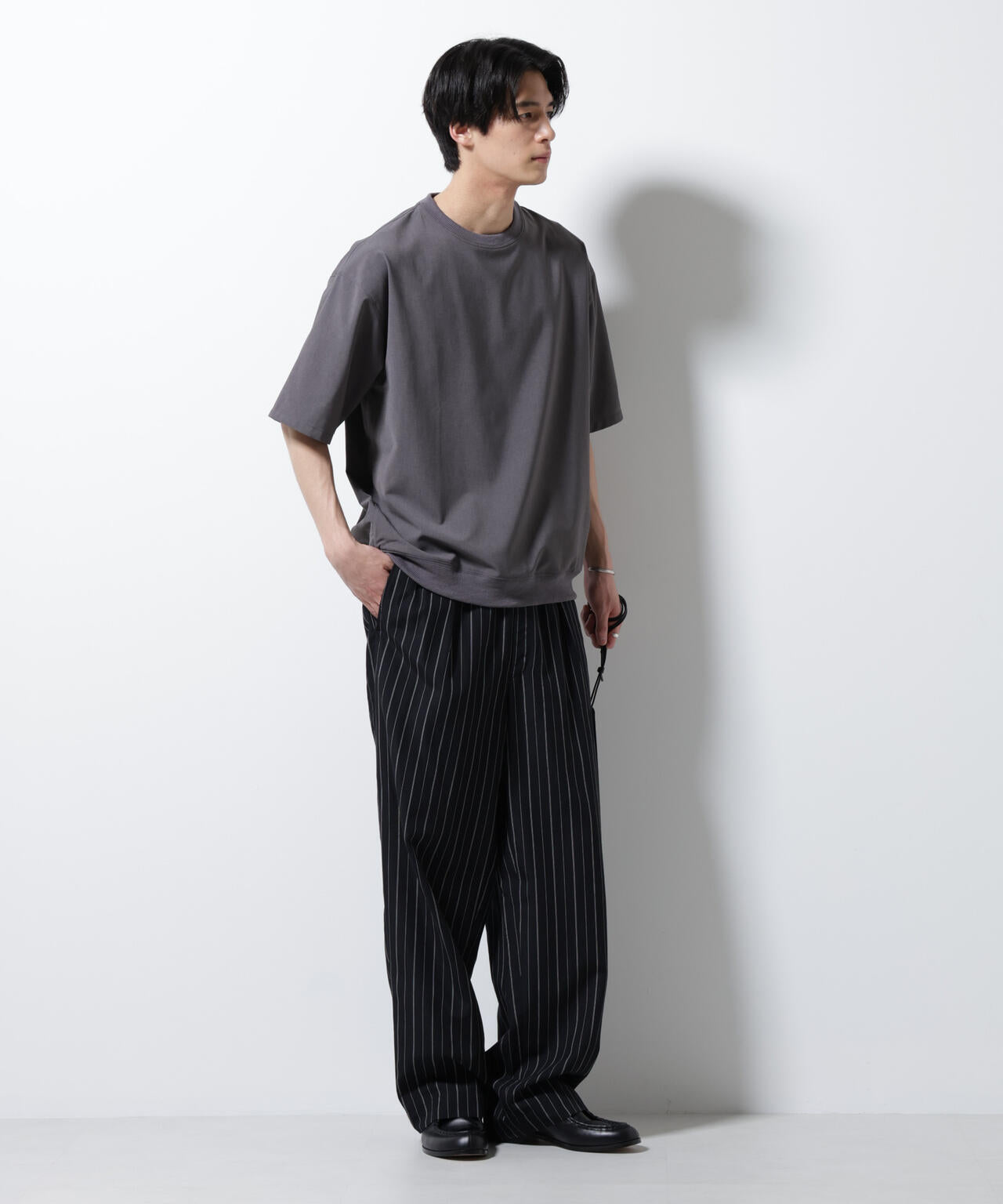 エアリーストレッチ布帛Tシャツ