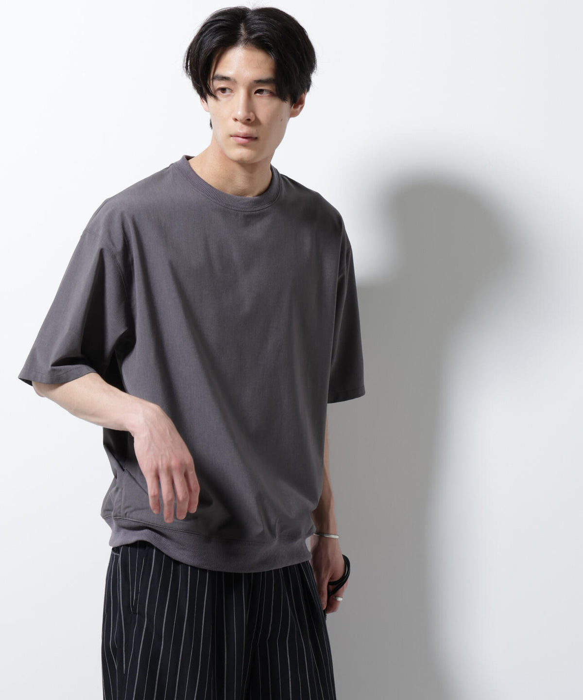 エアリーストレッチ布帛Tシャツ