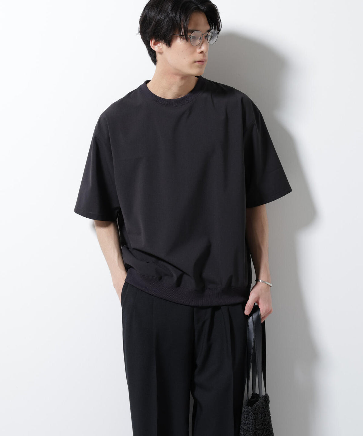 エアリーストレッチ布帛Tシャツ
