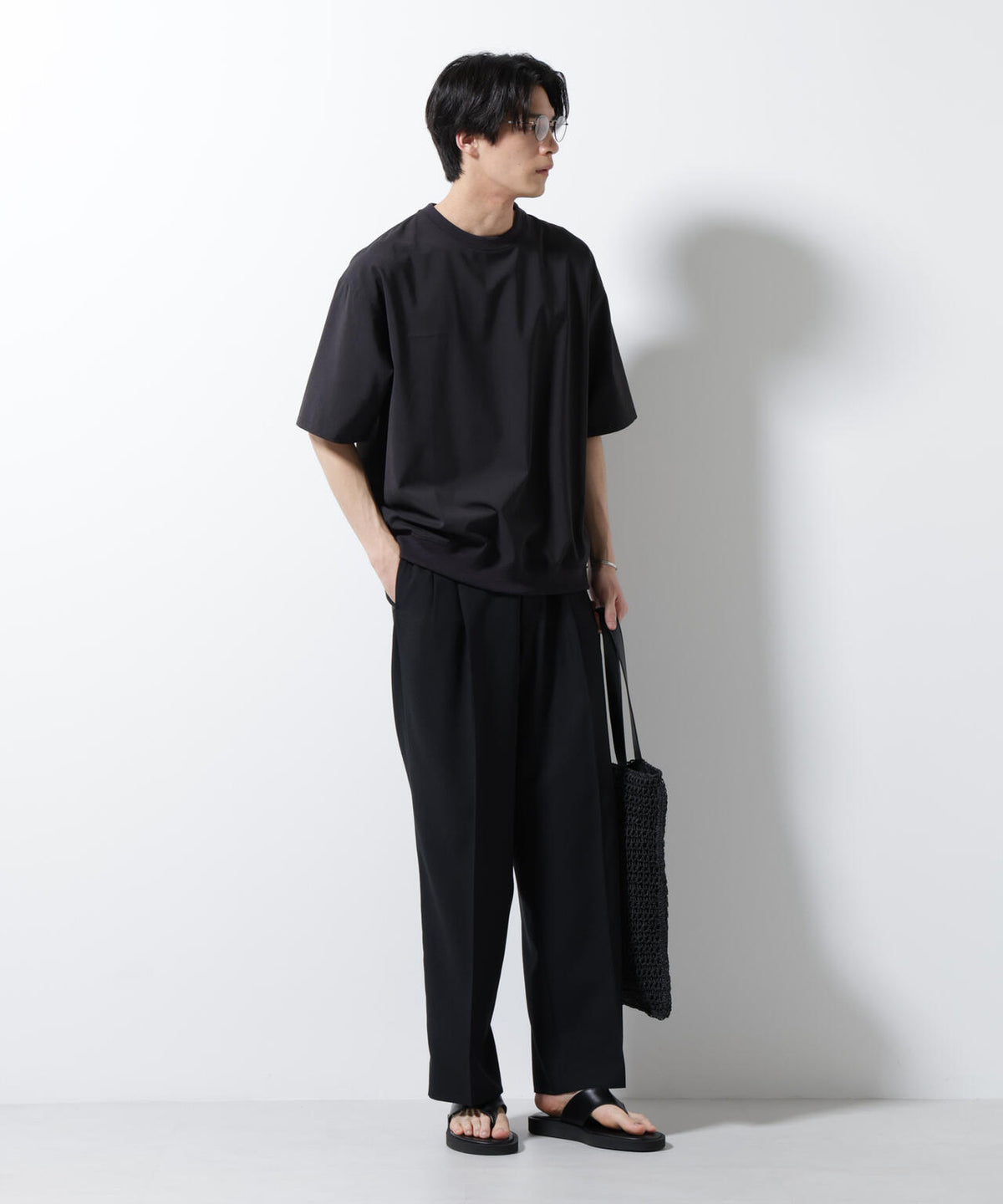 エアリーストレッチ布帛Tシャツ
