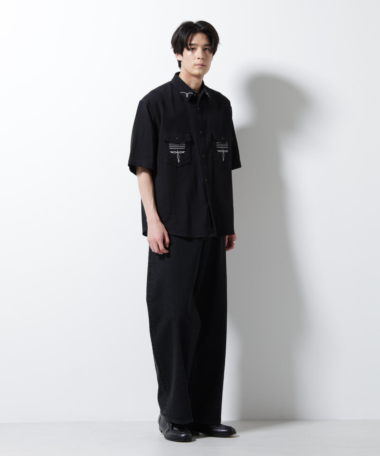 エンブロイダリー ウェスタンシャツ