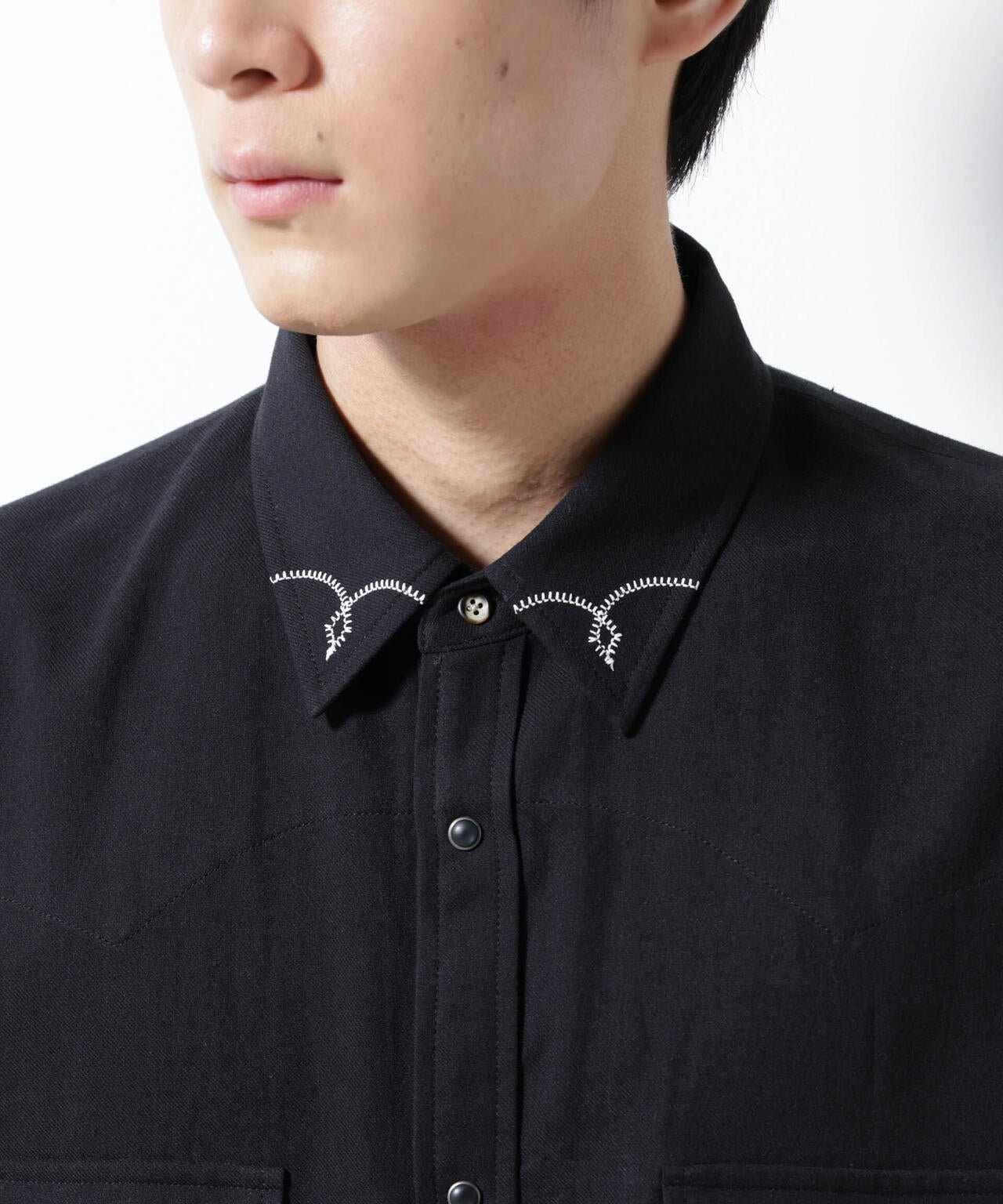 エンブロイダリー ウェスタンシャツ