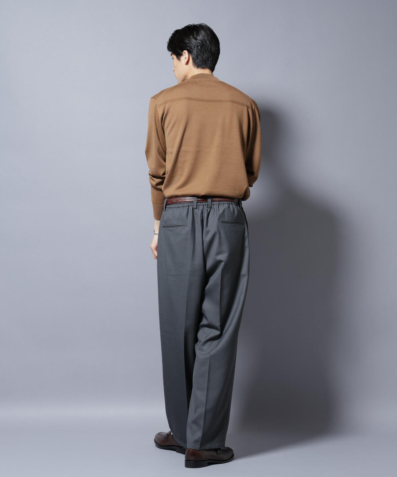 「毛玉レスニット」ファインゲージモックネック