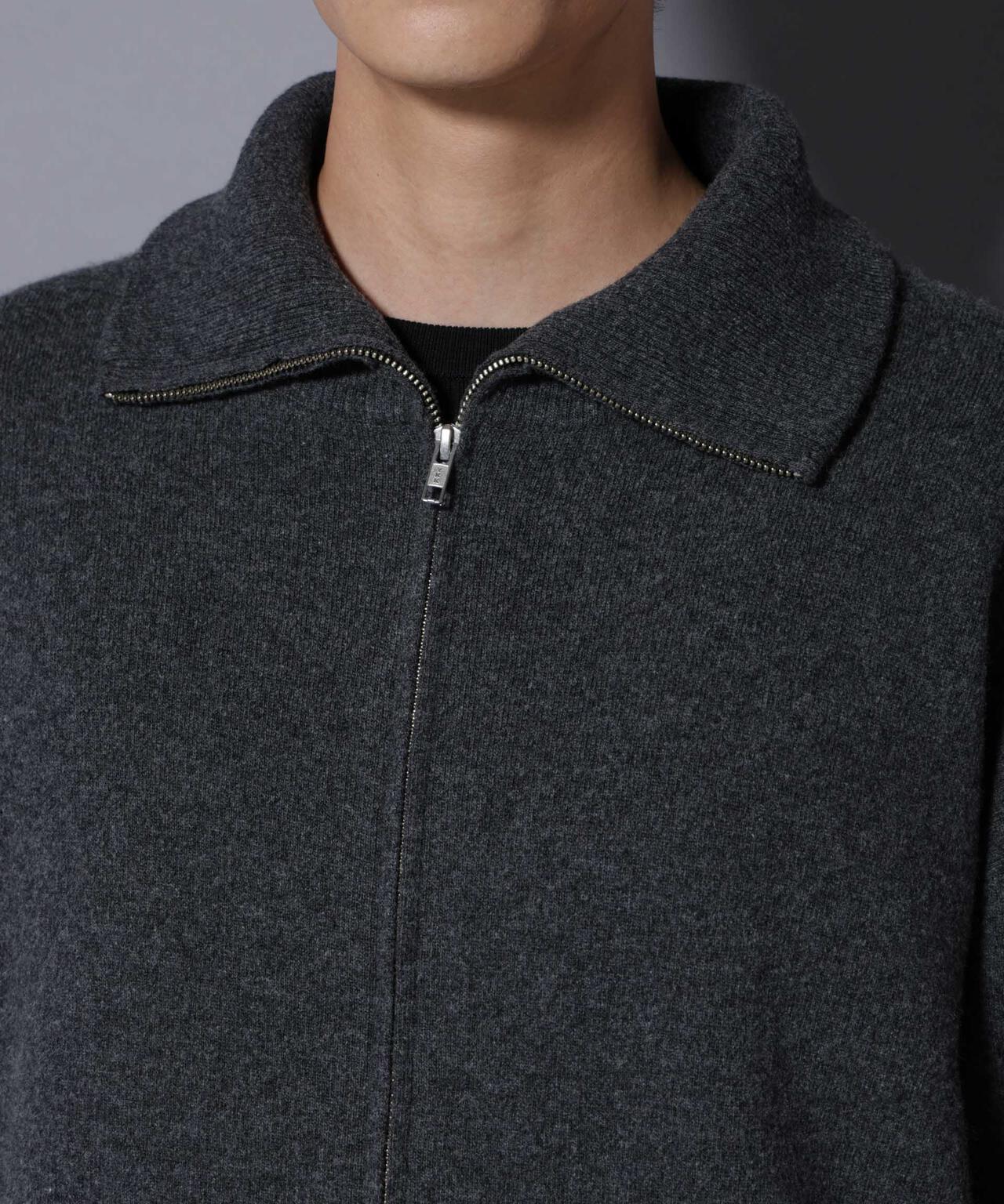 ウールカシミヤドライバーズニット