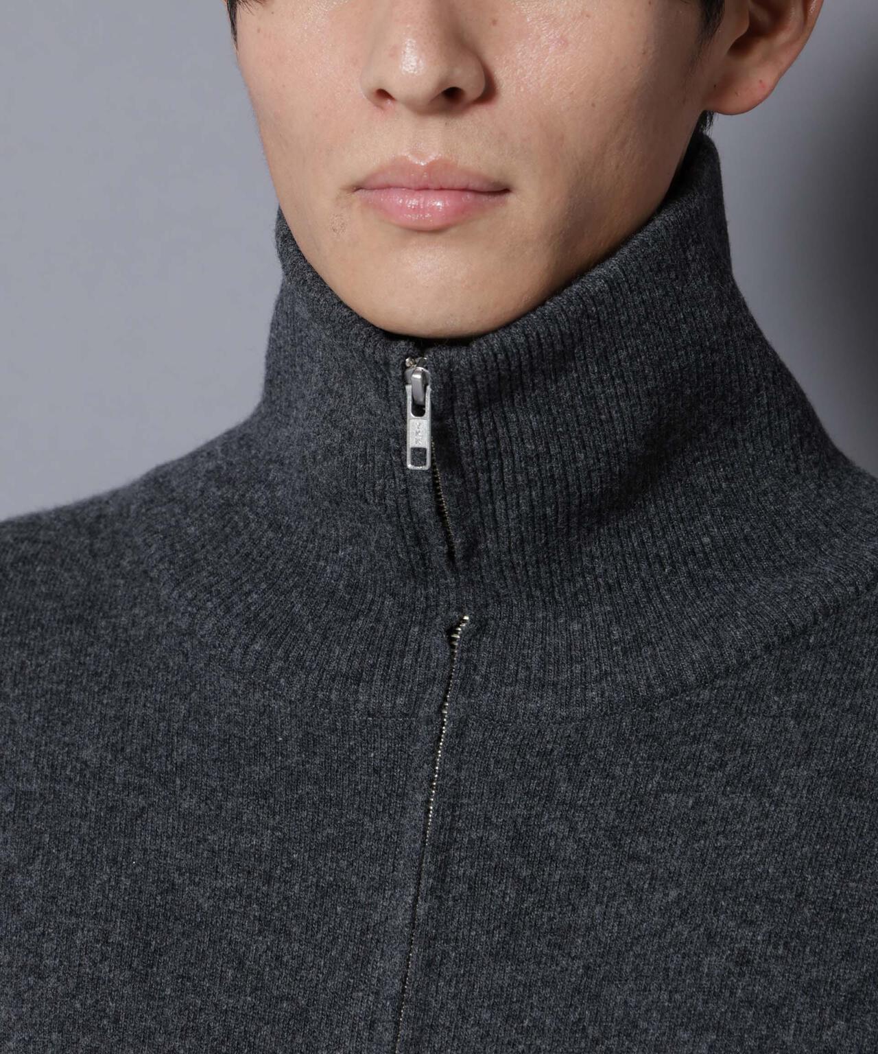 ウールカシミヤドライバーズニット