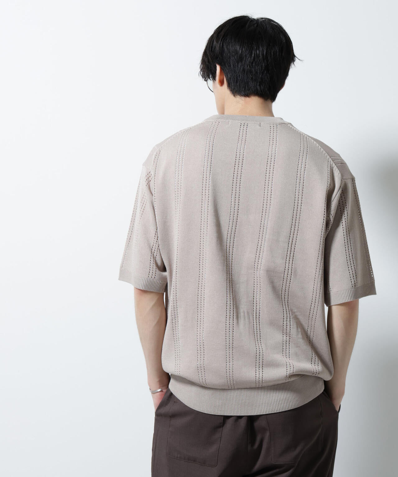 アイレットニット 半袖
