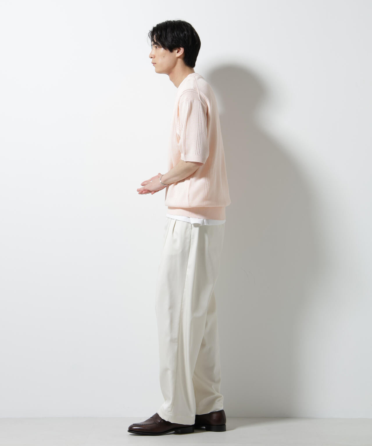 アイレットニット 半袖