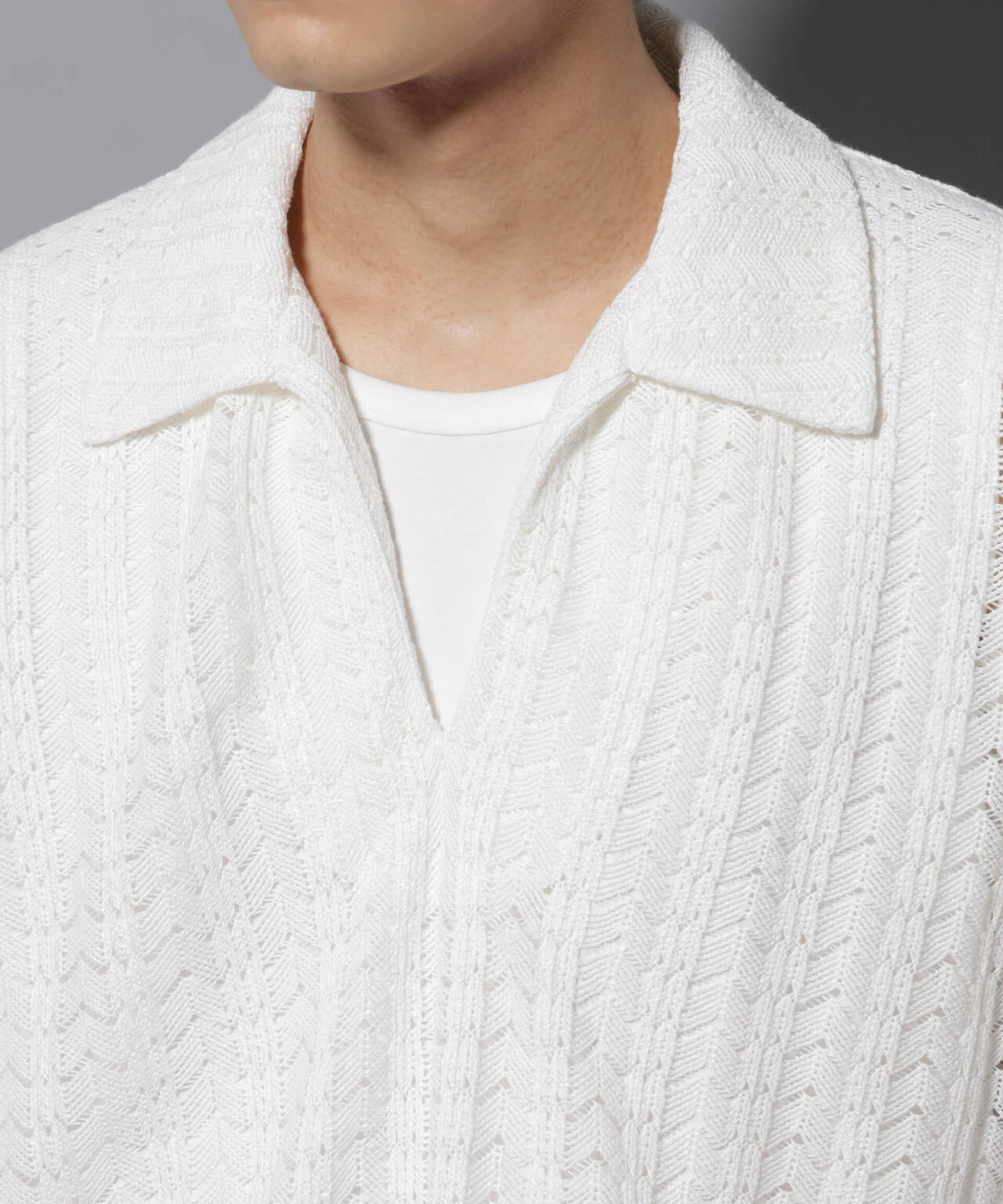 メッシュラッセル スキッパーポロ