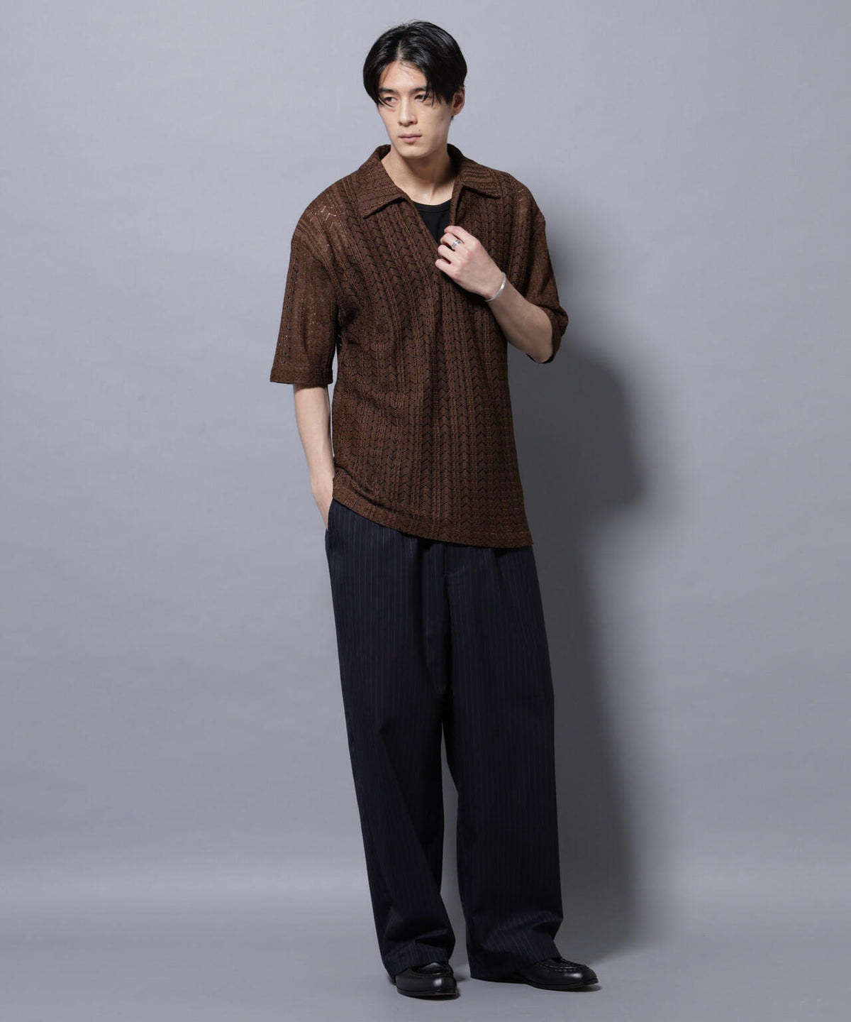 メッシュラッセル スキッパーポロ