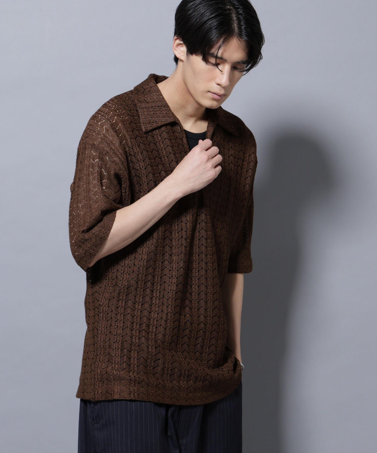 メッシュラッセル スキッパーポロ