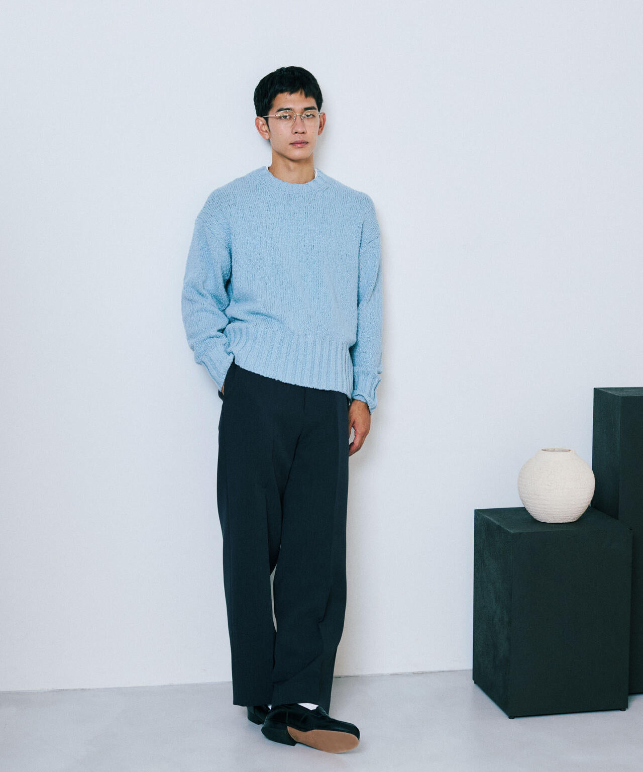 SRUB LILYYARN クルーネックニット