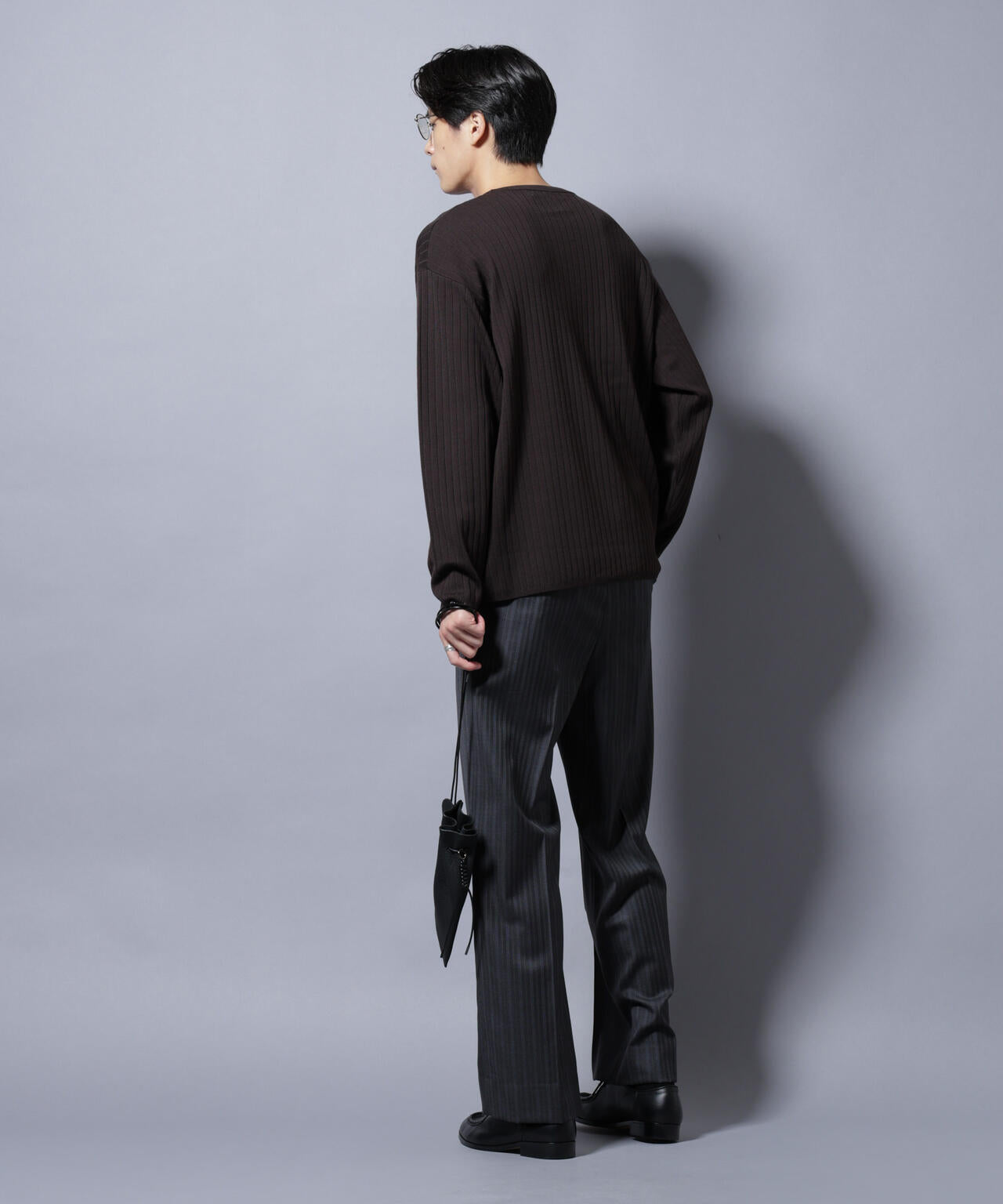 CICA&UVカット リブニットクルーネック