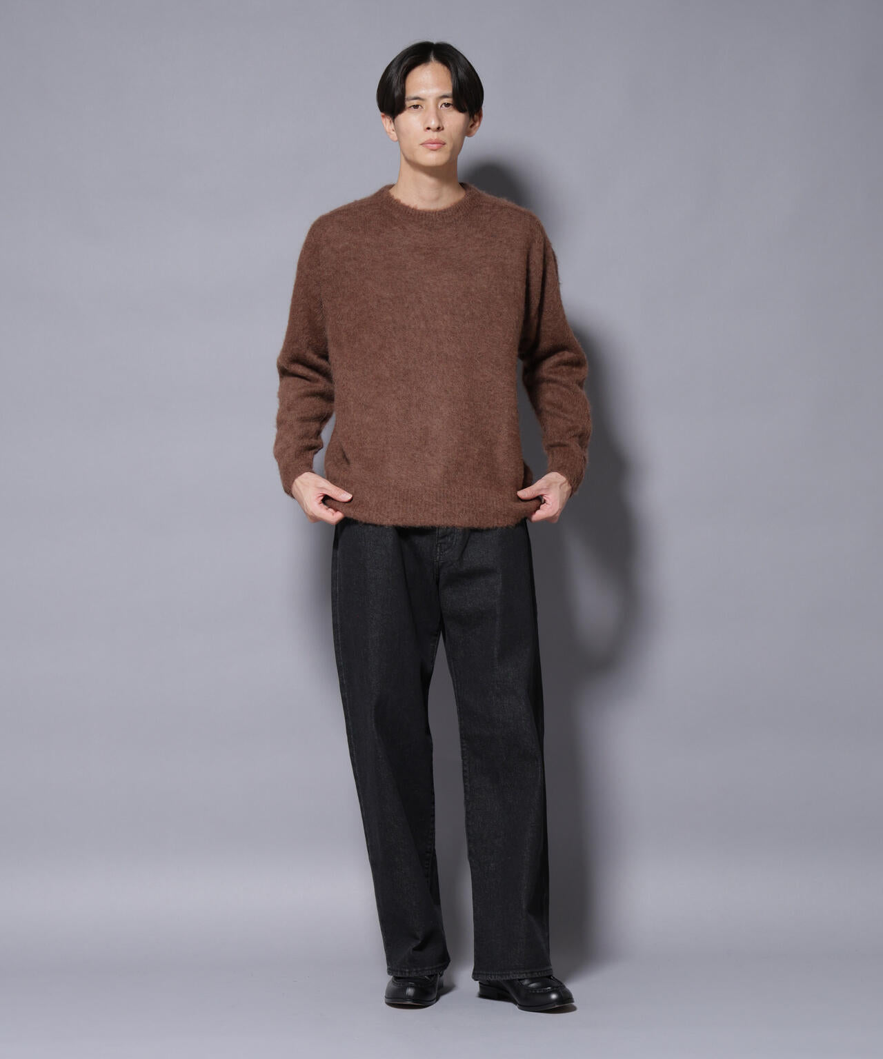 「COFIL」 SCIARADA モヘヤ混 クルーネックニット