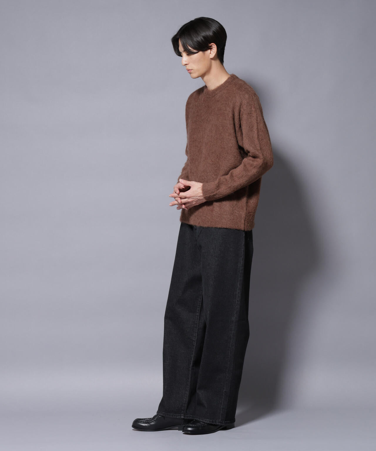 「COFIL」 SCIARADA モヘヤ混 クルーネックニット
