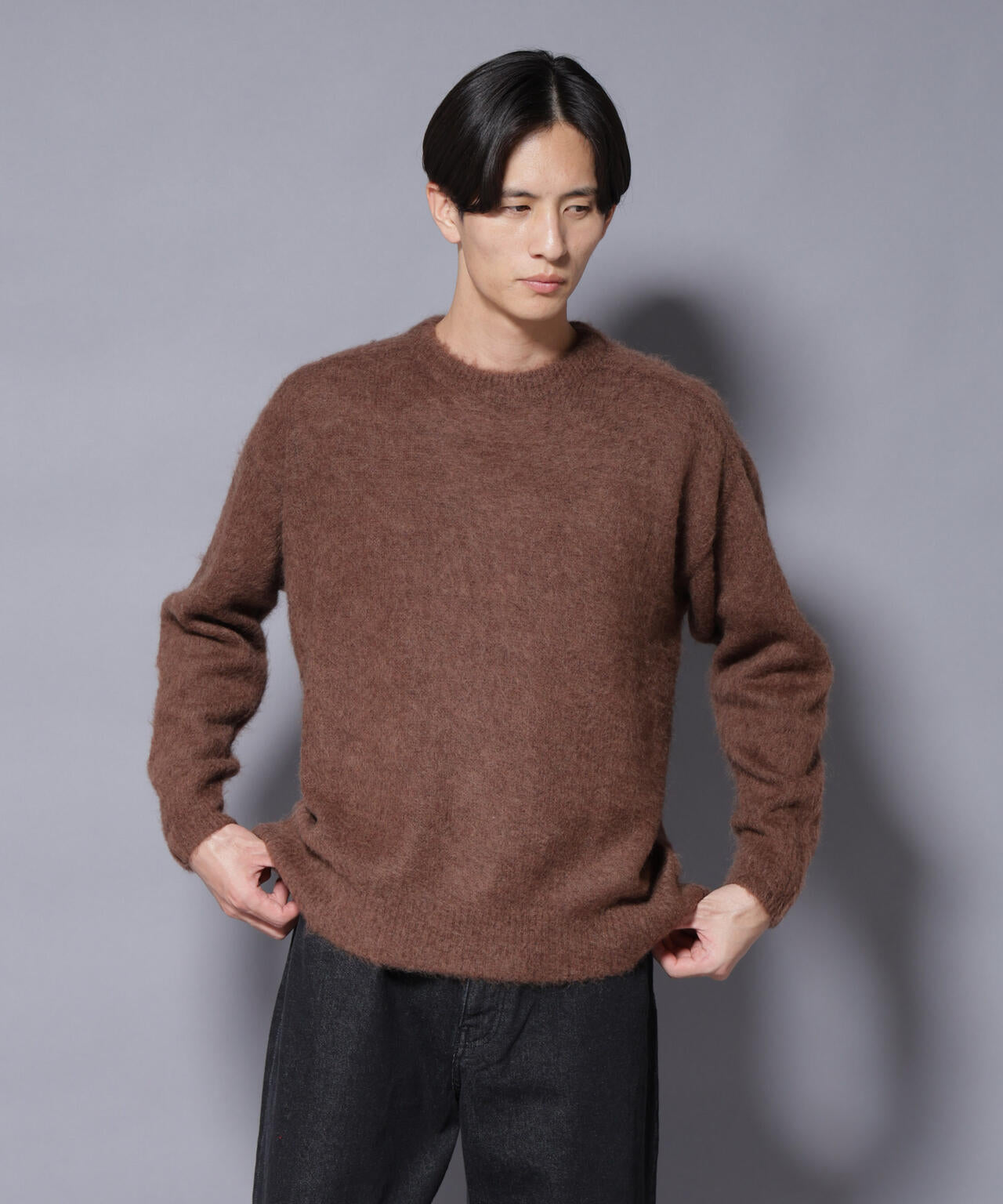 「COFIL」 SCIARADA モヘヤ混 クルーネックニット