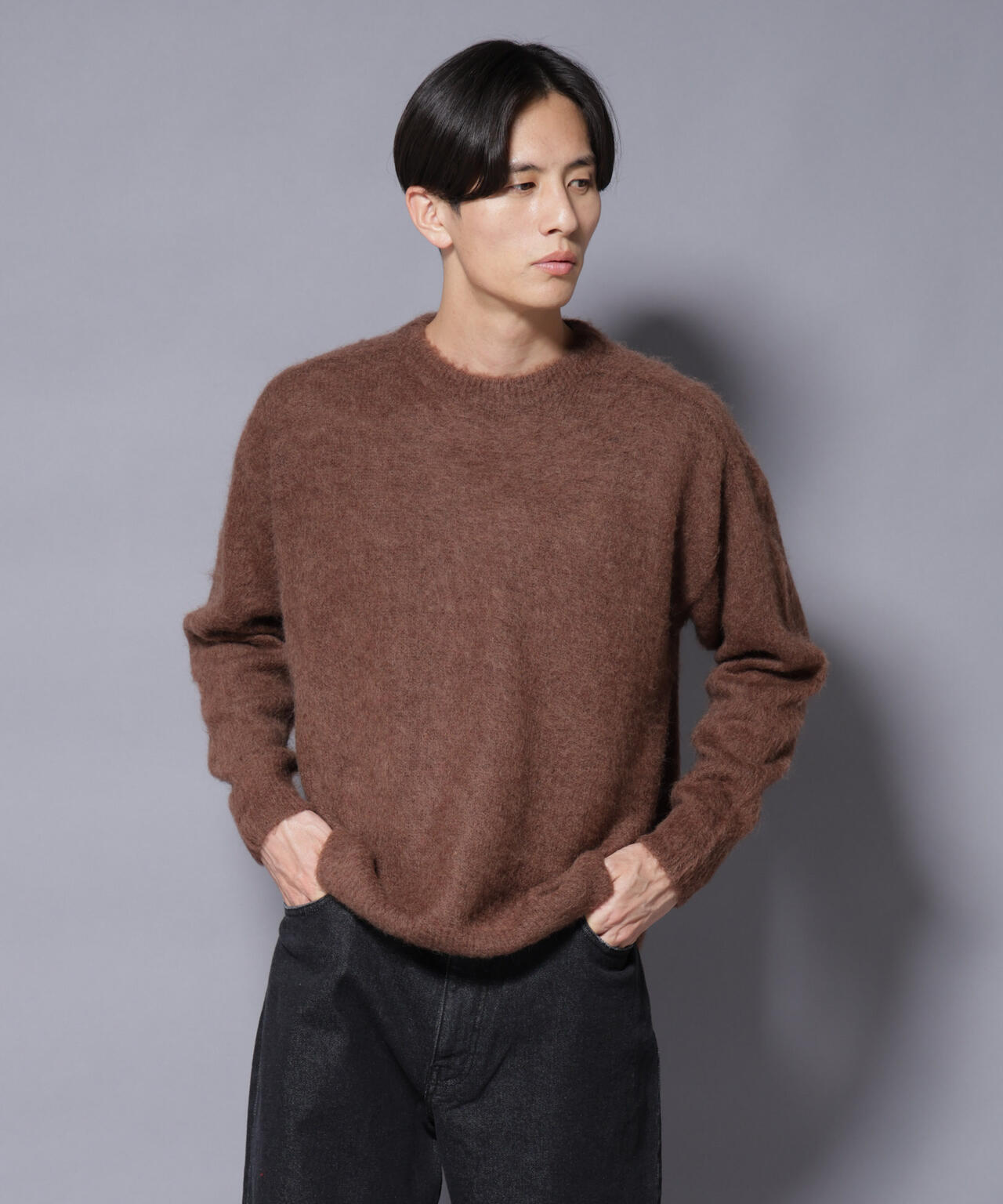 「COFIL」 SCIARADA モヘヤ混 クルーネックニット