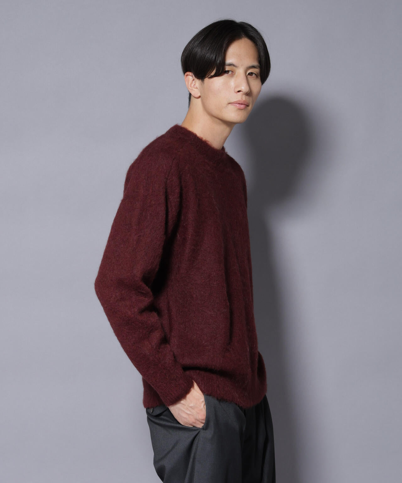 「COFIL」 SCIARADA モヘヤ混 クルーネックニット