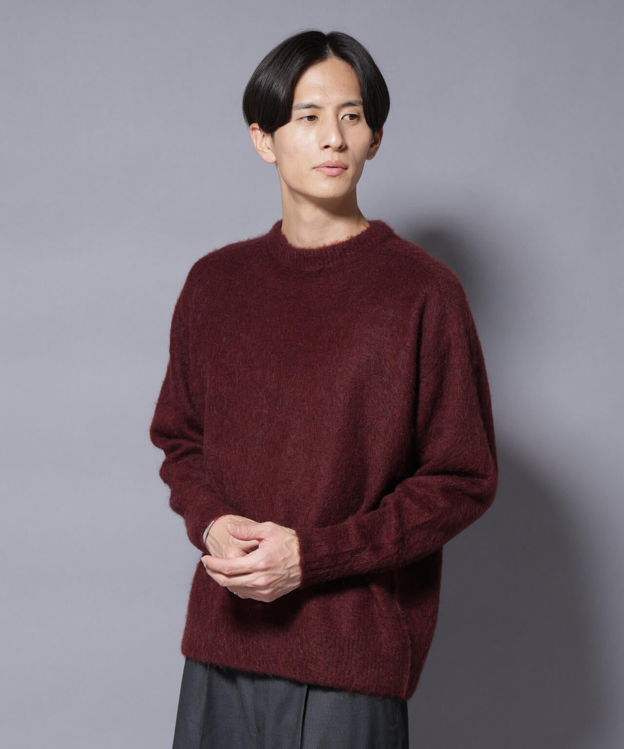 「COFIL」 SCIARADA モヘヤ混 クルーネックニット