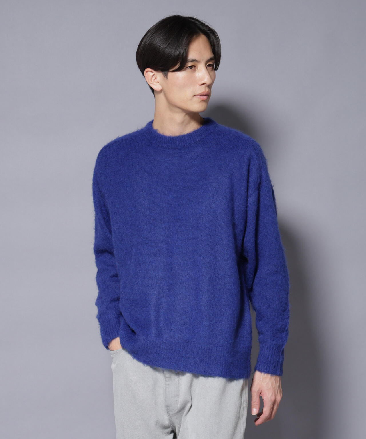「COFIL」 SCIARADA モヘヤ混 クルーネックニット